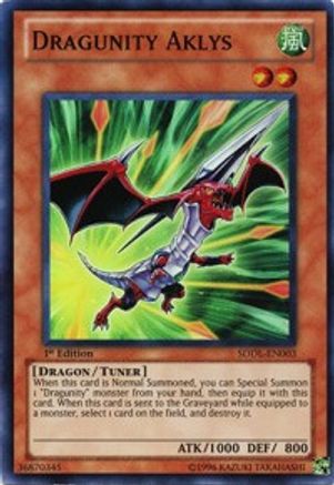 Dragunity Aklys (SDDL-EN003) - Structure Deck: Dragunity Legion Unlimited