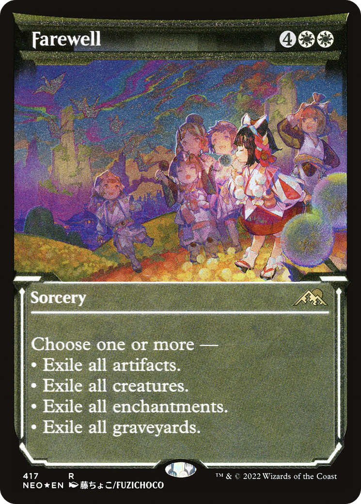 Farewell (Showcase) (Foil Etched) [Kamigawa: Neon Dynasty]
