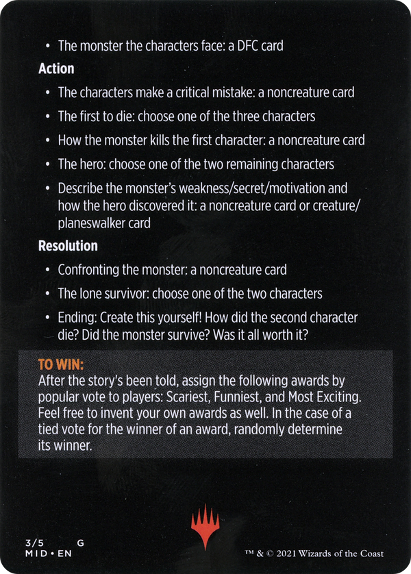 Into the Story: Horror Edition // Into the Story (cont'd) (MMID-003) - Innistrad: Midnight Hunt Minigames Foil