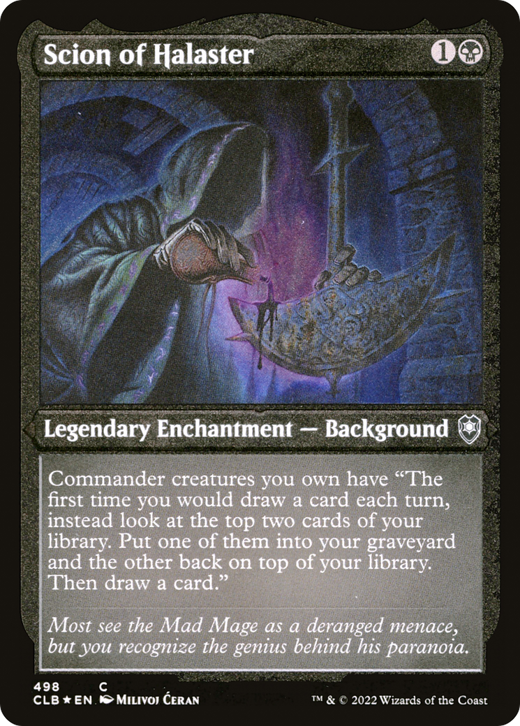 Scion of Halaster (Foil Etched) [Commander Legends: Battle for Baldur's Gate]