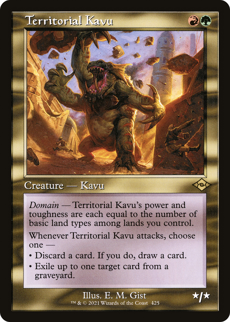Territorial Kavu (Retro Foil Etched) [Modern Horizons 2]
