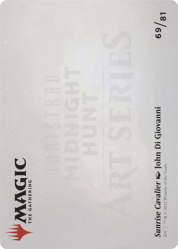 Sunrise Cavalier // Sunrise Cavalier (AMID-069) - Midnight Hunt Art Series (Borderless) Foil