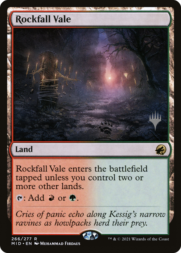 Rockfall Vale (Promo Pack) [Innistrad: Midnight Hunt Promos]