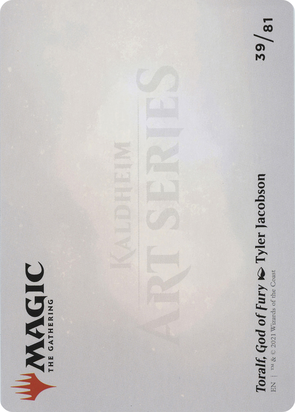 Toralf, God of Fury // Toralf, God of Fury (ASKHM-039) - Art Series: Kaldheim (Borderless) Foil