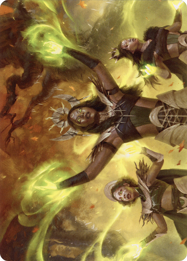 Dawnhart Wardens // Dawnhart Wardens (AMID-057) - Midnight Hunt Art Series (Borderless) Foil