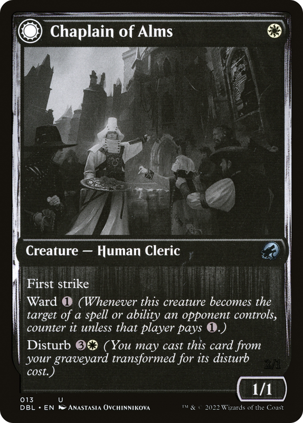 Chaplain of Alms // Chapel Shieldgeist [Innistrad: Double Feature]
