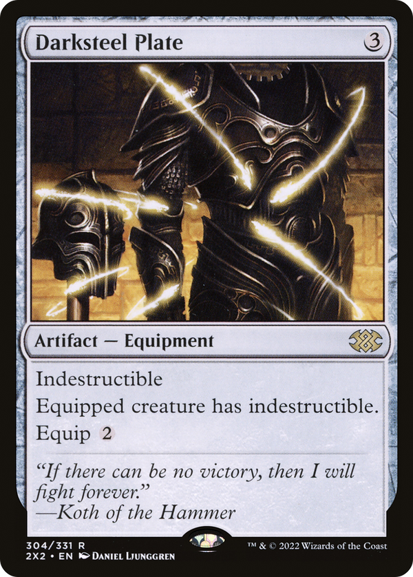 Darksteel Plate [Double Masters 2022]