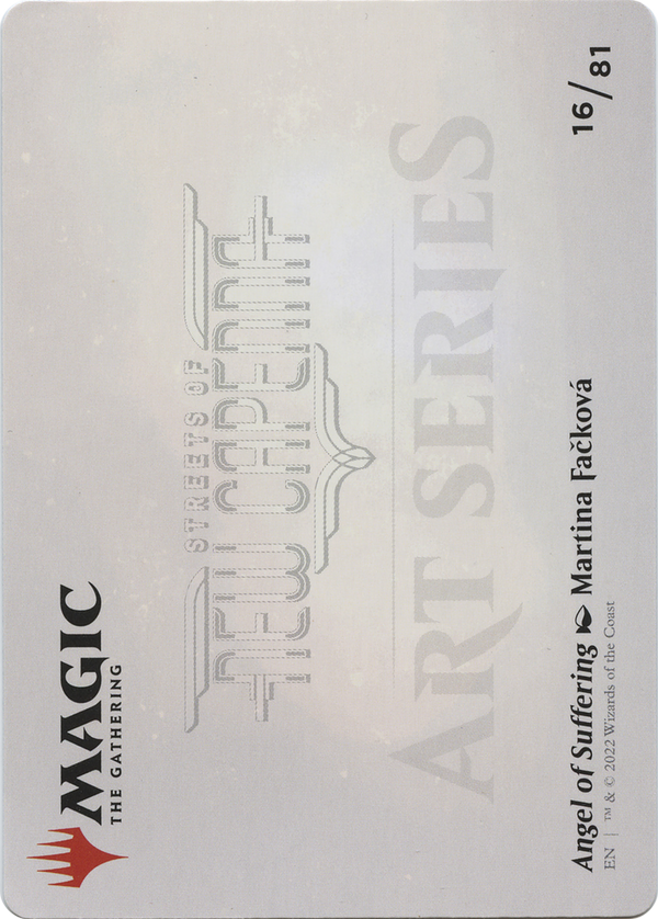 Angel of Suffering // Angel of Suffering (ASNC-016) - New Capenna Art Series (Borderless) Foil