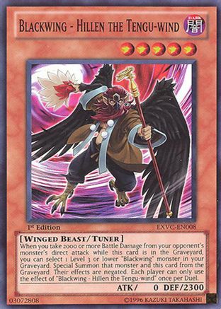Blackwing - Hillen the Tengu-wind (EXVC-EN008) - Extreme Victory 1st Edition