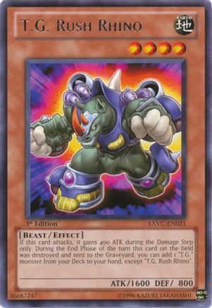 T.G. Rush Rhino (EXVC-EN021) - Extreme Victory 1st Edition