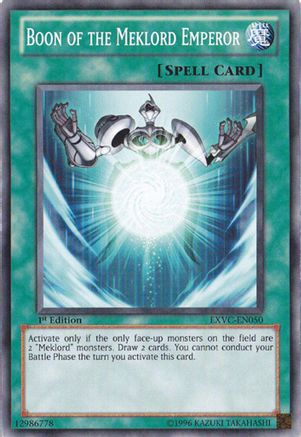Boon of the Meklord Emperor (EXVC-EN050) - Extreme Victory Unlimited