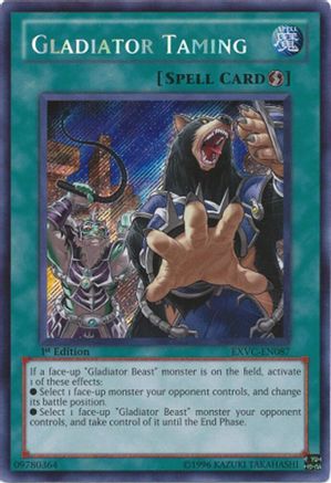 Gladiator Taming (EXVC-EN087) - Extreme Victory 1st Edition