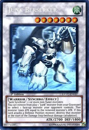 Junk Berserker (Ghost Rare) (EXVC-EN037) - Extreme Victory 1st Edition