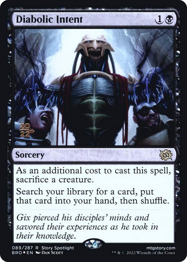 Diabolic Intent [The Brothers' War Prerelease Promos]