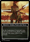 Bounty: Gorra Tash and Silas // Wanted! (TOTC-032) - Outlaws of Thunder Junction Commander Tokens