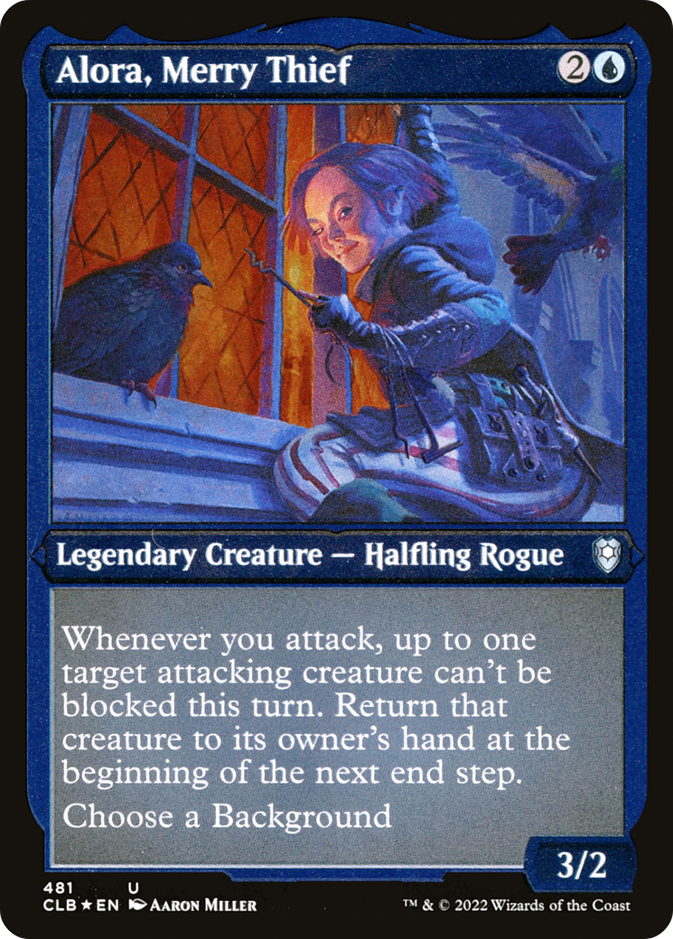 Alora, Merry Thief (Foil Etched) [Commander Legends: Battle for Baldur's Gate]