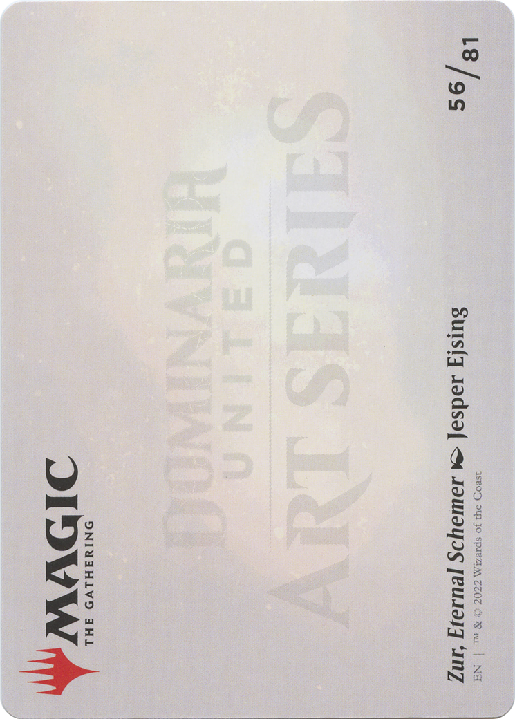 Zur, Eternal Schemer // Zur, Eternal Schemer (ADMU-056) - Dominaria United Art Series (Borderless) Foil