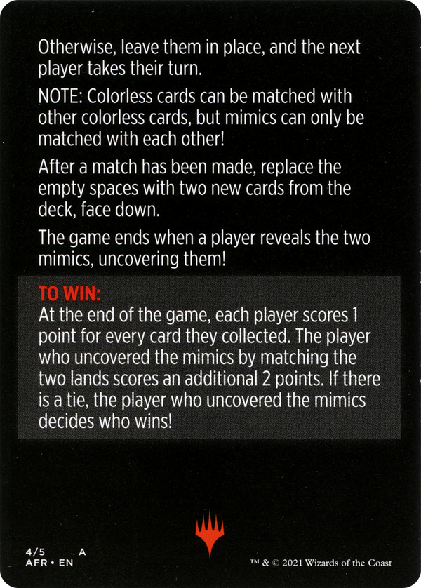 Mimic Match // Mimic Match (cont'd) (MAFR-004) - Adventures in the Forgotten Realms Minigames Foil