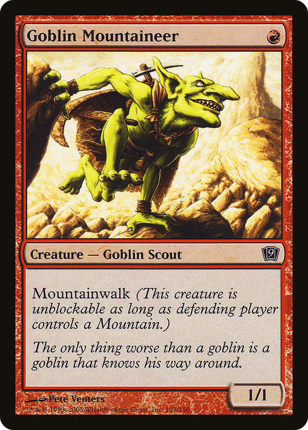Goblin Mountaineer [Ninth Edition]