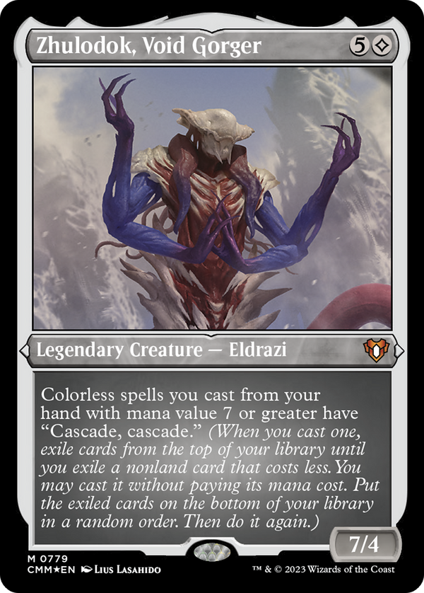 Zhulodok, Void Gorger (Display Commander) (Foil Etched) [Commander Masters]