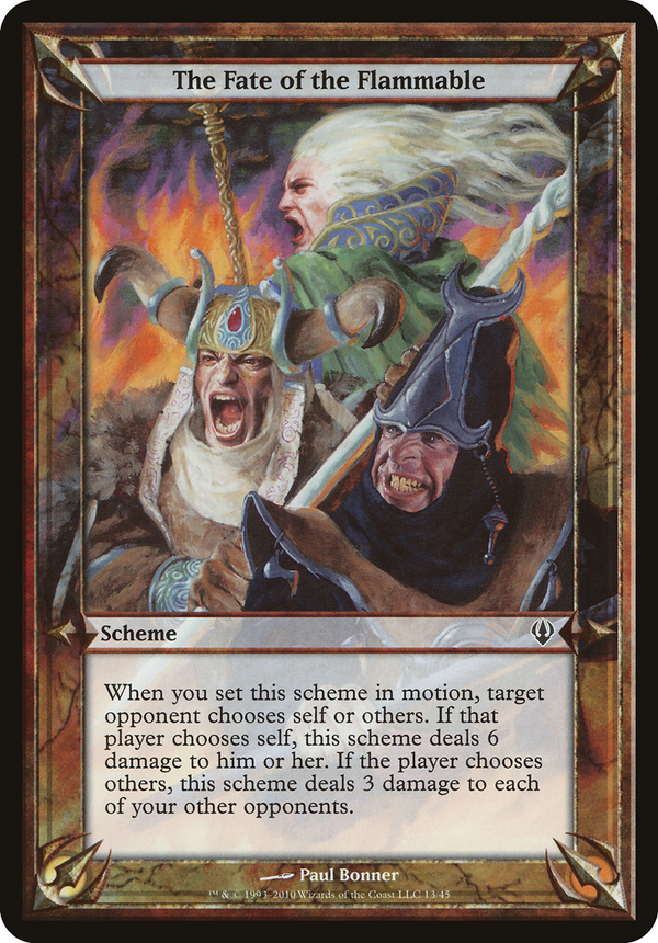 The Fate of the Flammable (Schemes) [Archenemy Schemes]