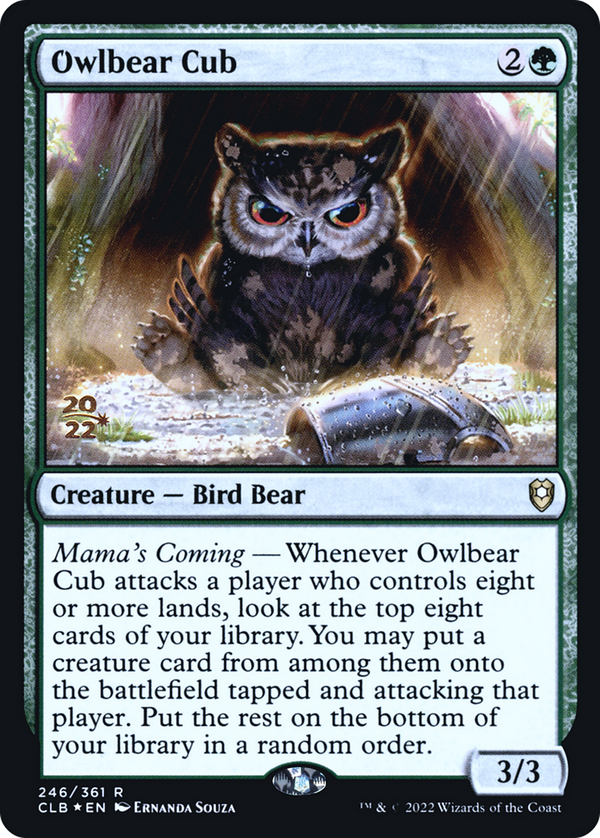 Owlbear Cub [Commander Legends: Battle for Baldur's Gate Prerelease Promos]