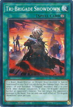 Tri-Brigade Showdown (DABL-EN055) - Darkwing Blast 1st Edition