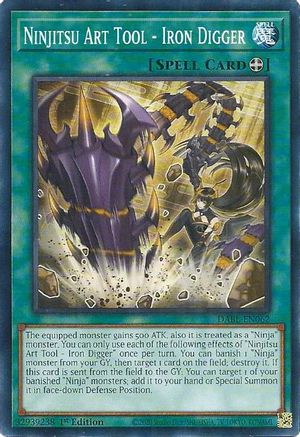 Ninjitsu Art Tool - Iron Digger (DABL-EN062) - Darkwing Blast 1st Edition