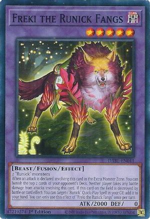 Freki the Runick Fangs (DABL-EN041) - Darkwing Blast 1st Edition