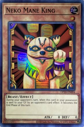 Neko Mane King (OP20-EN004) - OTS Tournament Pack 20 Unlimited