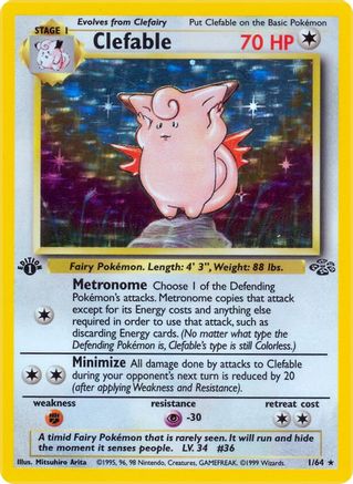 Clefable (1/64) [Jungle 1st Edition] Spanish