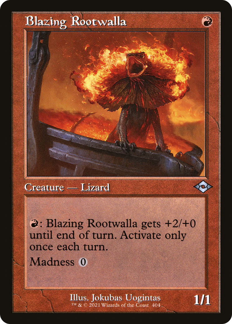 Blazing Rootwalla (Retro Foil Etched) [Modern Horizons 2]