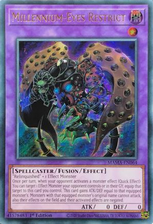 Millennium-Eyes Restrict (Ultra Pharaoh's Rare) (MAMA-EN064) - Magnificent Mavens 1st Edition