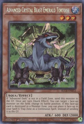 Advanced Crystal Beast Emerald Tortoise (BLCR-EN012) - Battles of Legend: Crystal Revenge 1st Edition