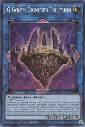 G Golem Dignified Trilithon (BLCR-EN045) - Battles of Legend: Crystal Revenge 1st Edition