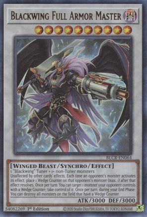 Blackwing Full Armor Master (BLCR-EN064) - Battles of Legend: Crystal Revenge 1st Edition