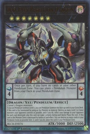 Odd-Eyes Rebellion Dragon (BLCR-EN076) - Battles of Legend: Crystal Revenge 1st Edition