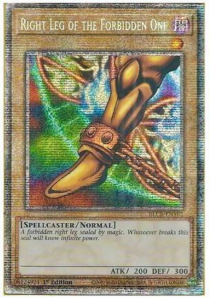 Right Leg of the Forbidden One (Starlight Rare) (BLCR-EN102) - Battles of Legend: Crystal Revenge 1st Edition