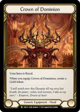 Crown of Dominion [FAB111] (Promo)  Cold Foil