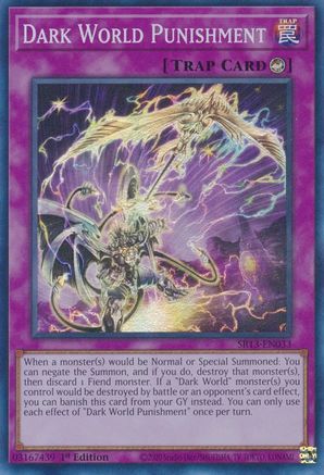 Dark World Punishment (SR13-EN033) - Structure Deck: Dark World 1st Edition