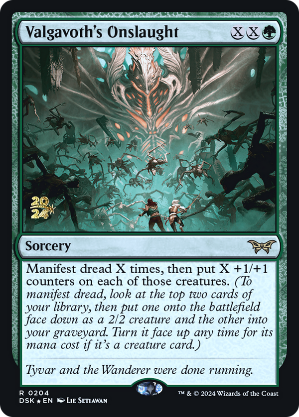 Valgavoth's Onslaught [Duskmourn: House of Horror Prerelease Promos]