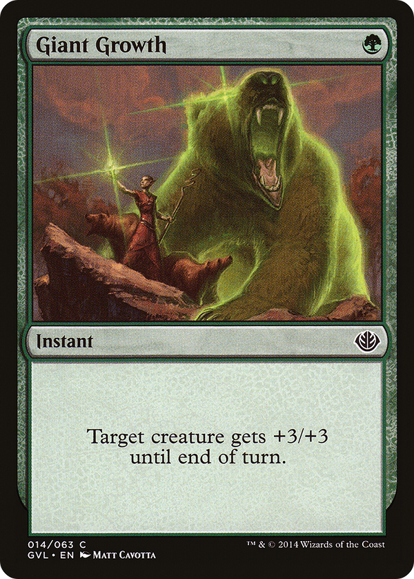 Giant Growth (Garruk vs. Liliana) [Duel Decks Anthology]