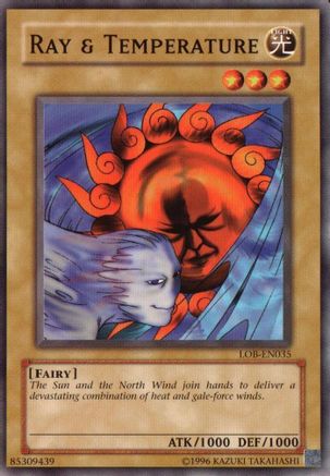 Ray & Temperature (LOB-EN035) - Legend of Blue Eyes White Dragon (Worldwide English) Unlimited