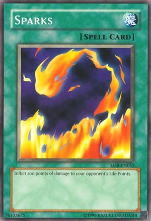 Sparks (LOB-EN055) - Legend of Blue Eyes White Dragon (Worldwide English) Unlimited