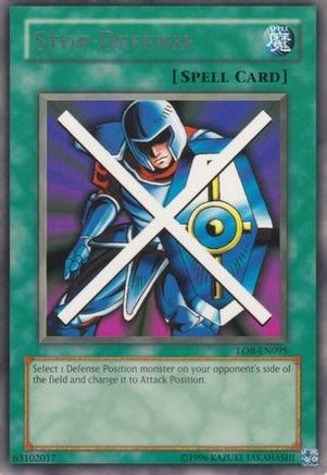 Stop Defense (LOB-EN095) - Legend of Blue Eyes White Dragon (Worldwide English) Unlimited