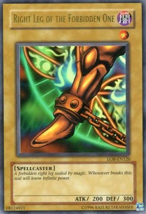 Right Leg of the Forbidden One (LOB-EN120) - Legend of Blue Eyes White Dragon (Worldwide English) Unlimited