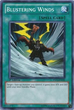 Blustering Winds (YS11-EN021) - Starter Deck: Dawn of the Xyz 1st Edition