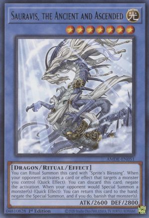 Sauravis, the Ancient and Ascended (AMDE-EN051) - Amazing Defenders 1st Edition