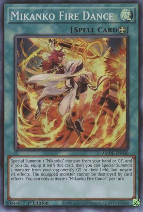 Mikanko Fire Dance (AMDE-EN030) - Amazing Defenders 1st Edition