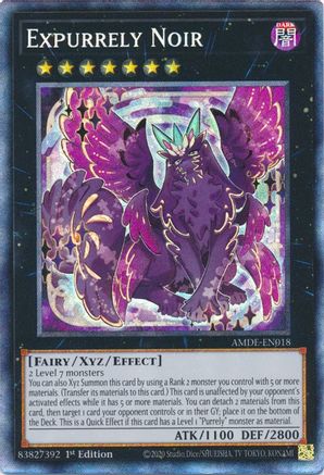 Expurrely Noir (CR) (AMDE-EN018) - Amazing Defenders 1st Edition
